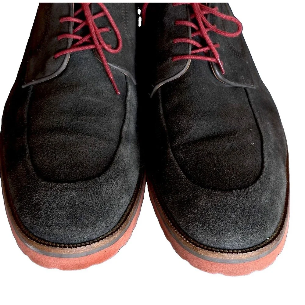 Studio Belvedere London II Men's Size 12 D Suede Oxfords Derby Shoes Made Brazil